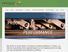 Tablet Screenshot of proferosystems.com